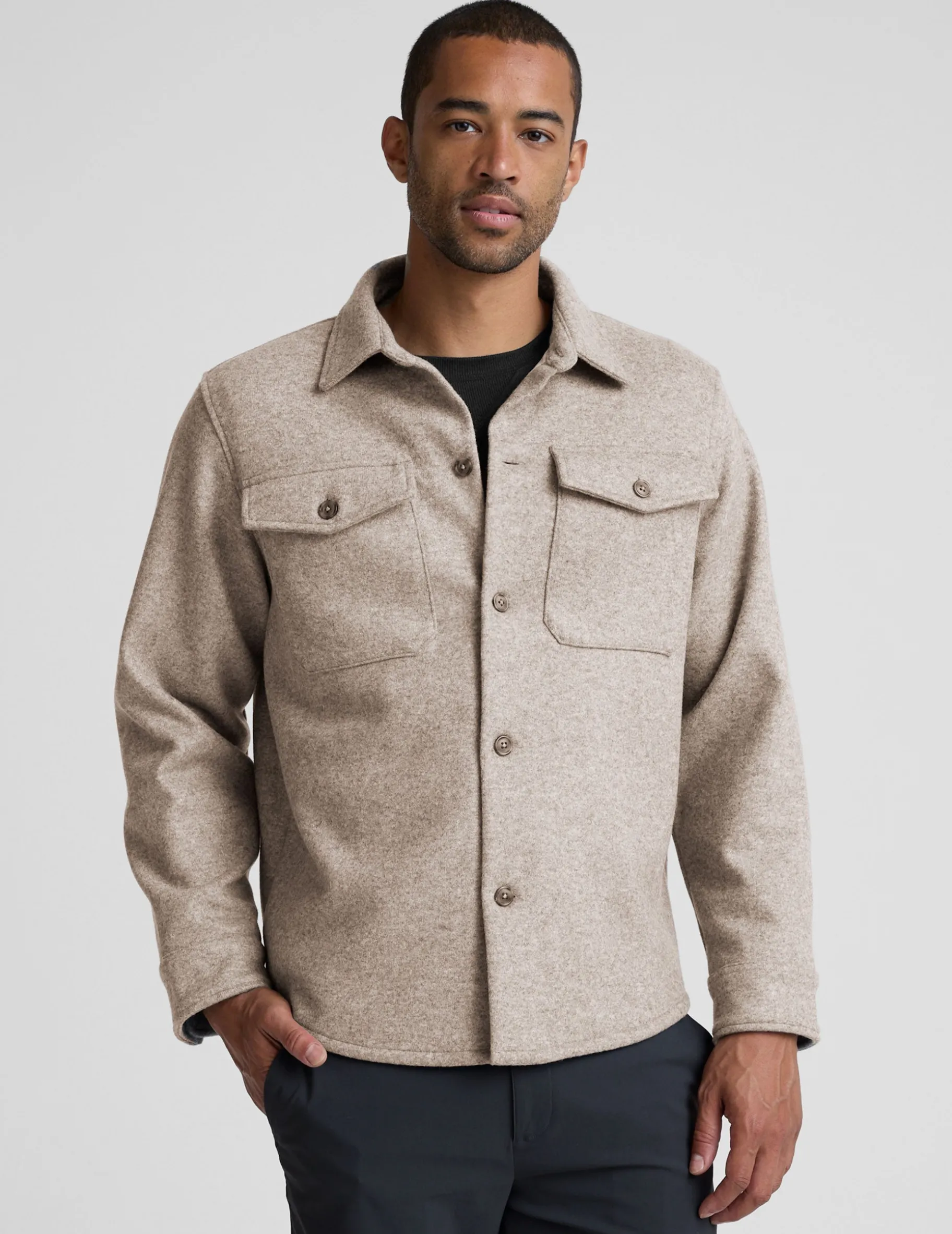 Day to Night Wool Men's Shirt Jacket