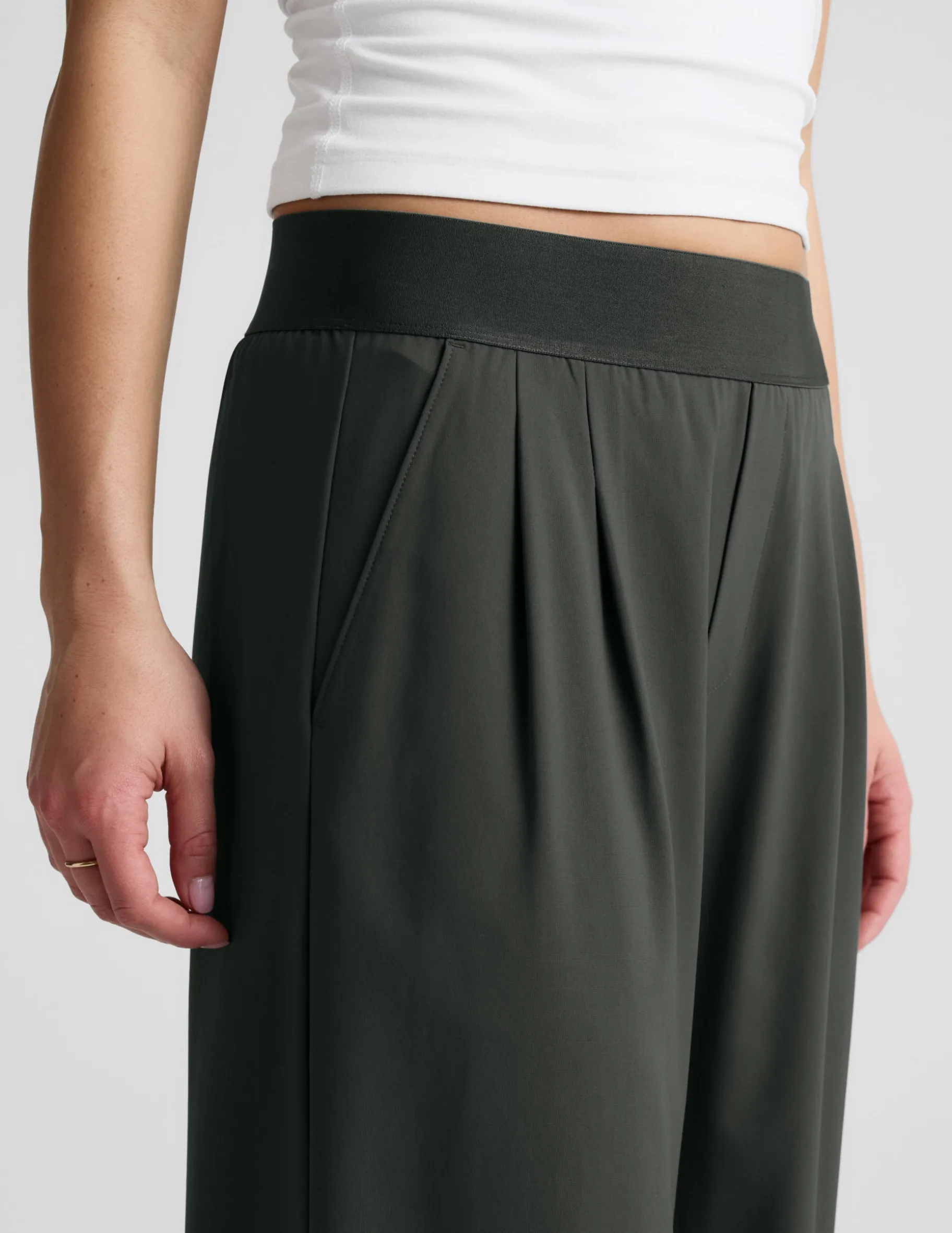 Elasticated Wide Leg Pant 31"