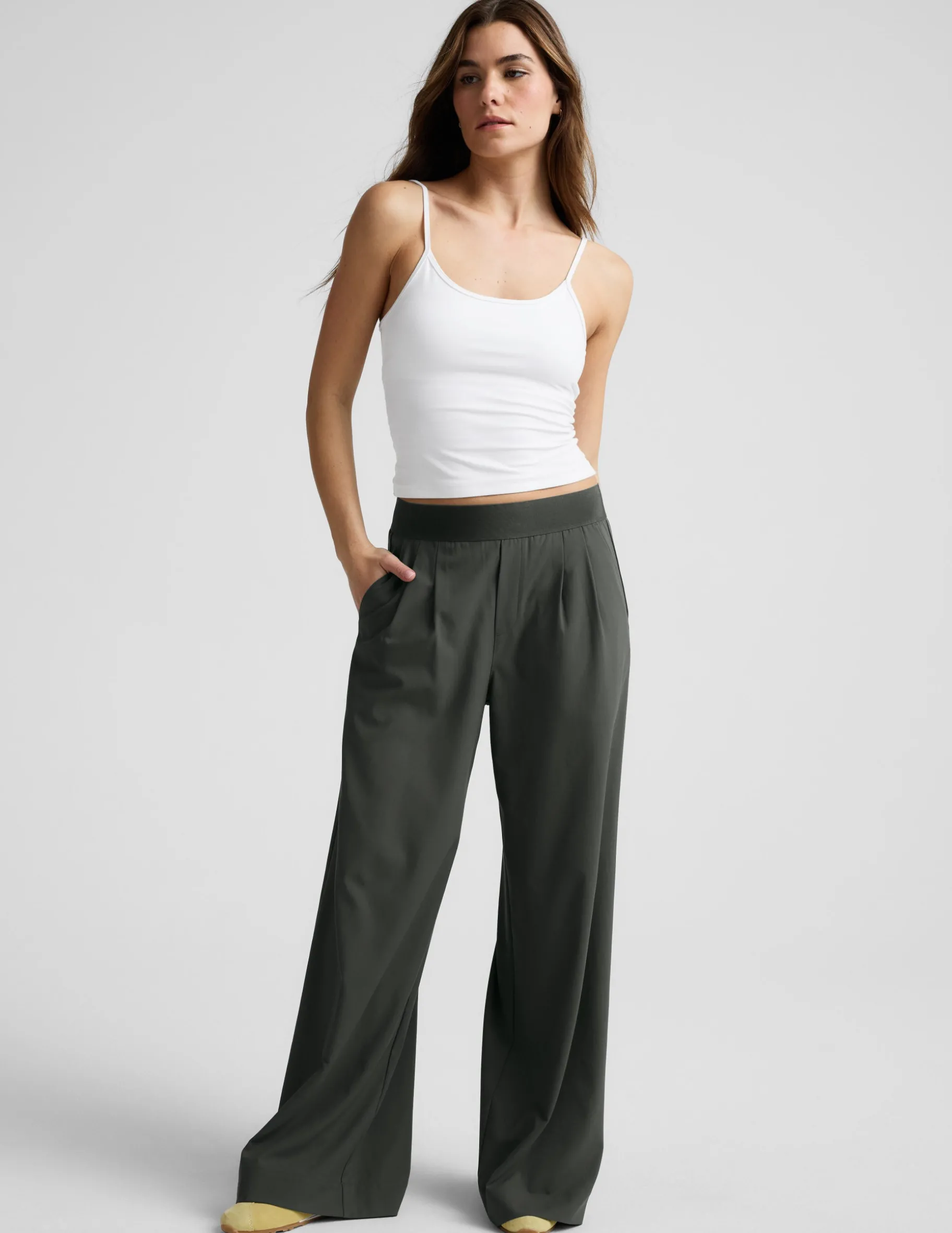 Elasticated Wide Leg Pant 31"