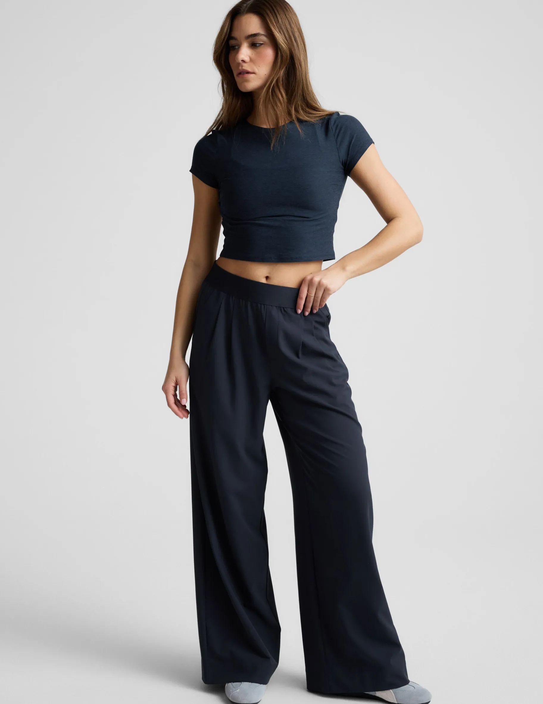 Elasticated Wide Leg Pant 31"