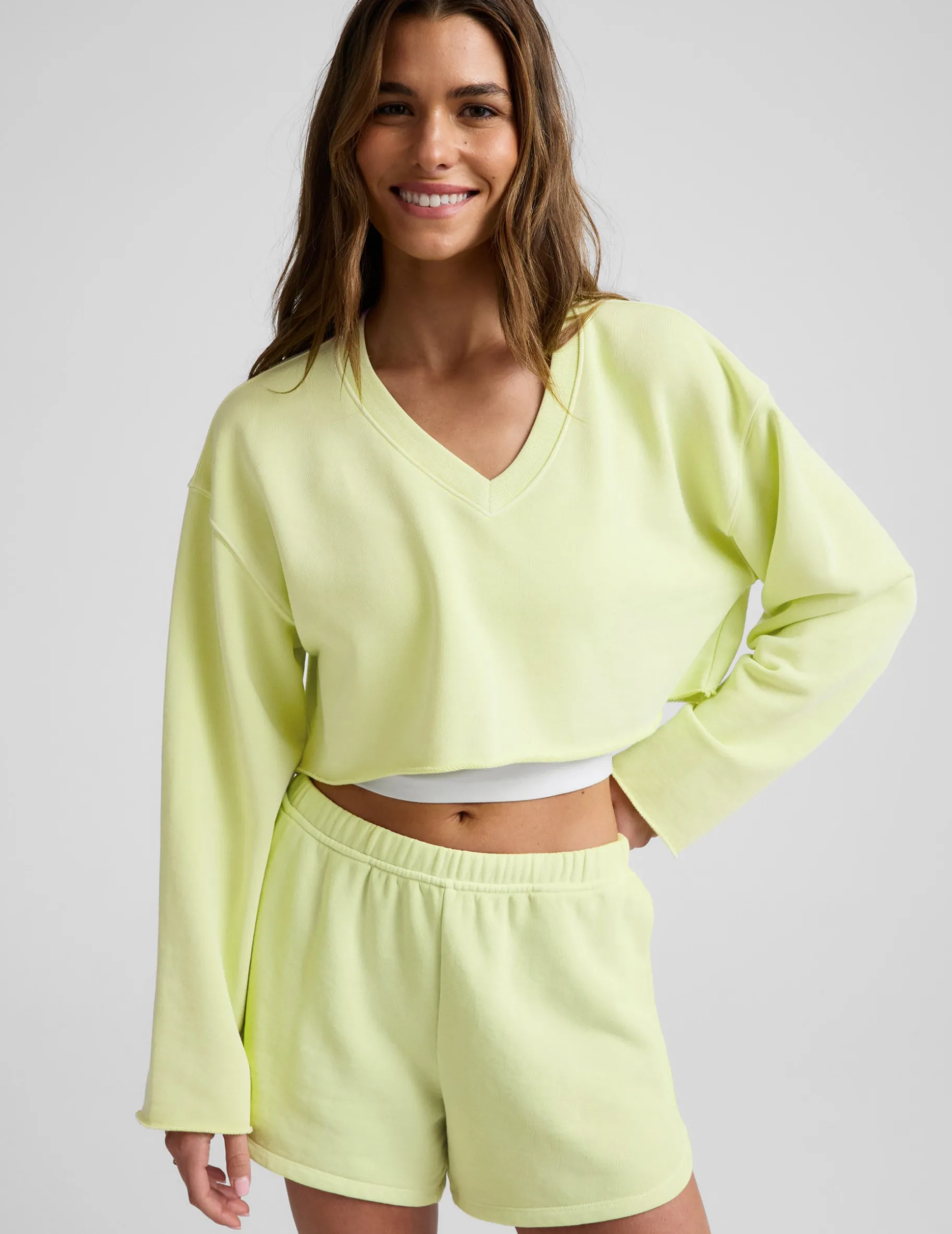 Fade Out Cropped Long Sleeve