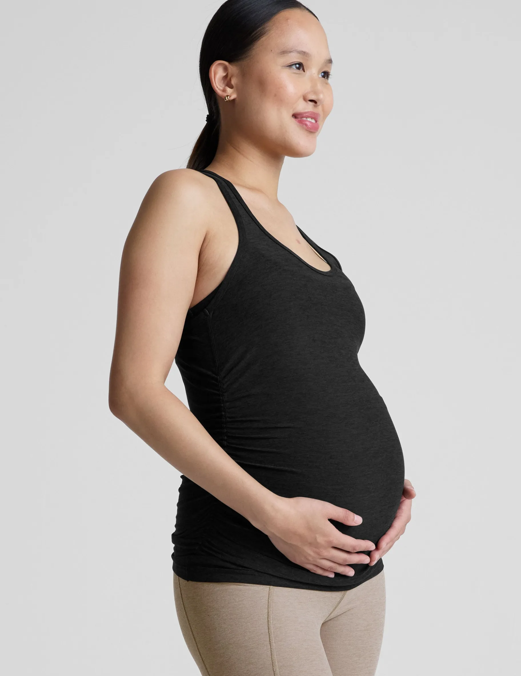 Featherweight Let It Grow Racerback Maternity Tank