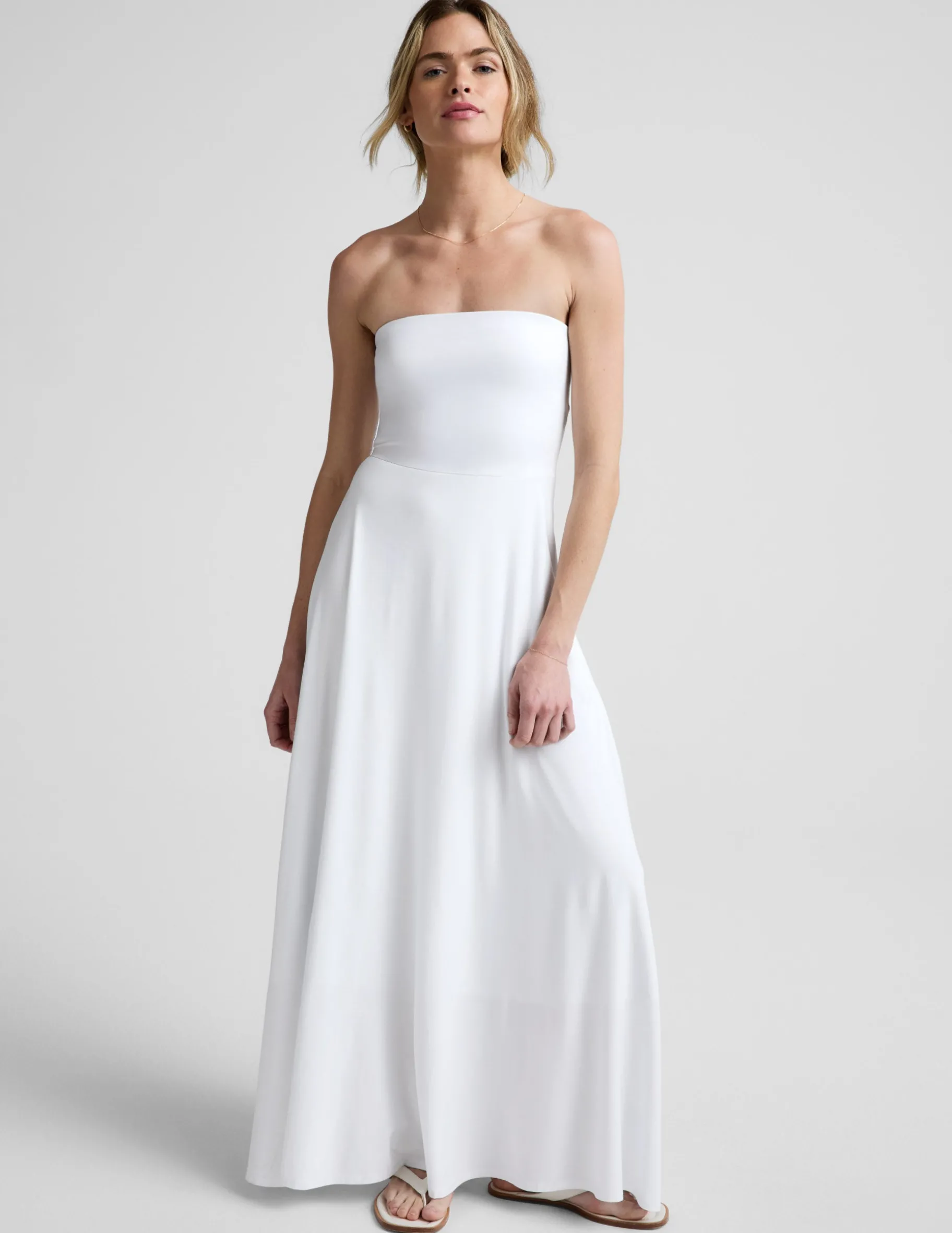 Featherweight Strapless Maxi Dress