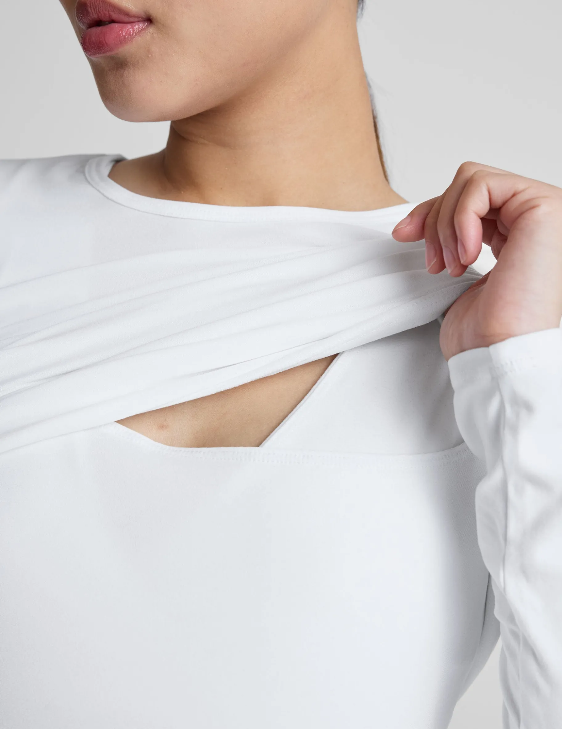 Featherweight Under Wraps Nursing Overlap Tee