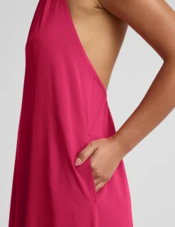 Go With The Flow Halter Dress
