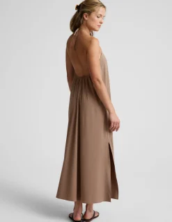 Go With The Flow Halter Dress