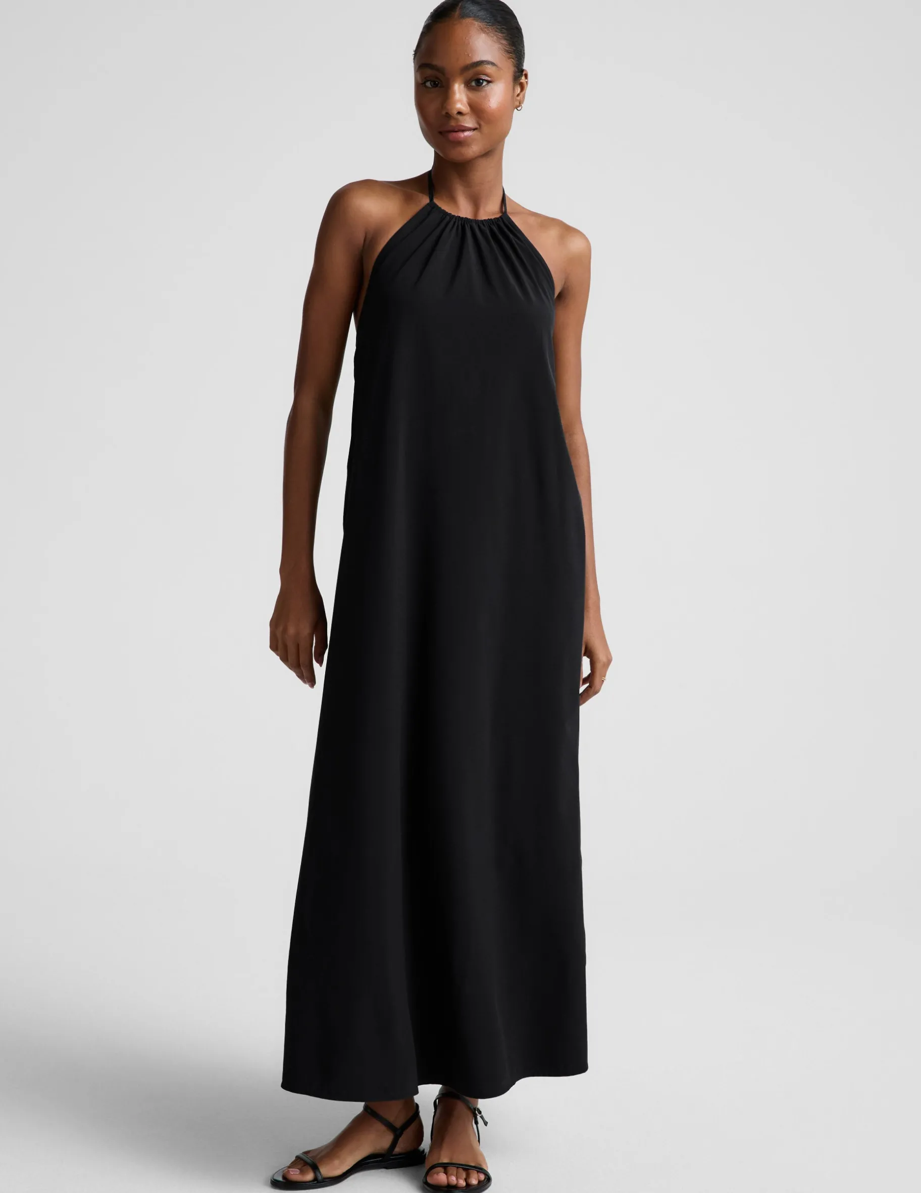 Go With The Flow Halter Dress