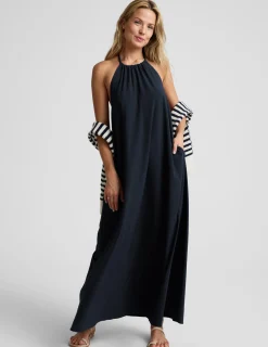 Go With The Flow Halter Dress
