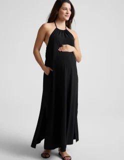 Go With The Flow Halter Dress