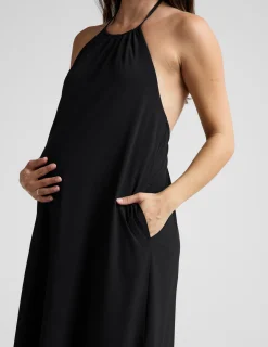 Go With The Flow Halter Dress