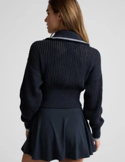Here's The Stitch Zip Sweater