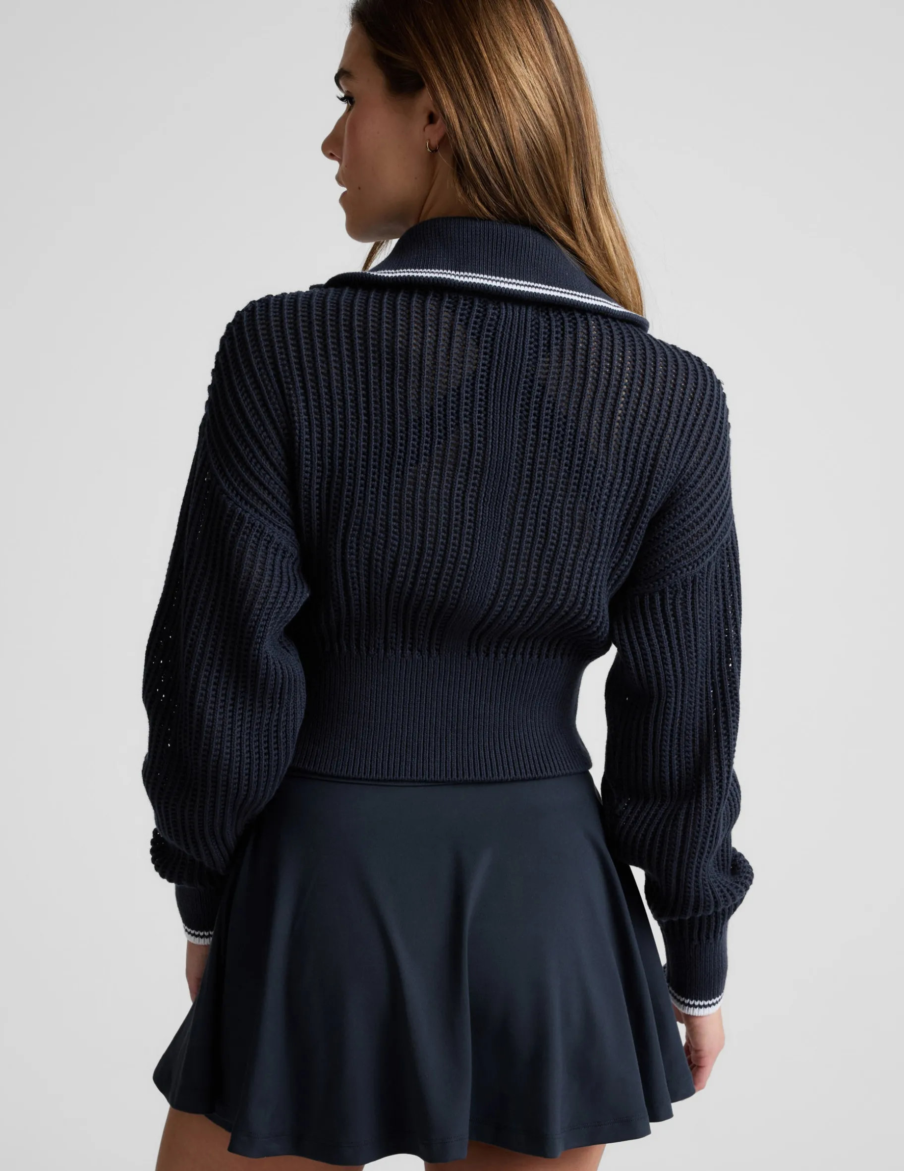 Here's The Stitch Zip Sweater