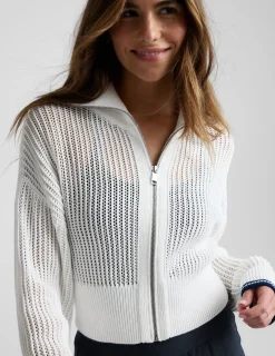 Here's The Stitch Zip Sweater