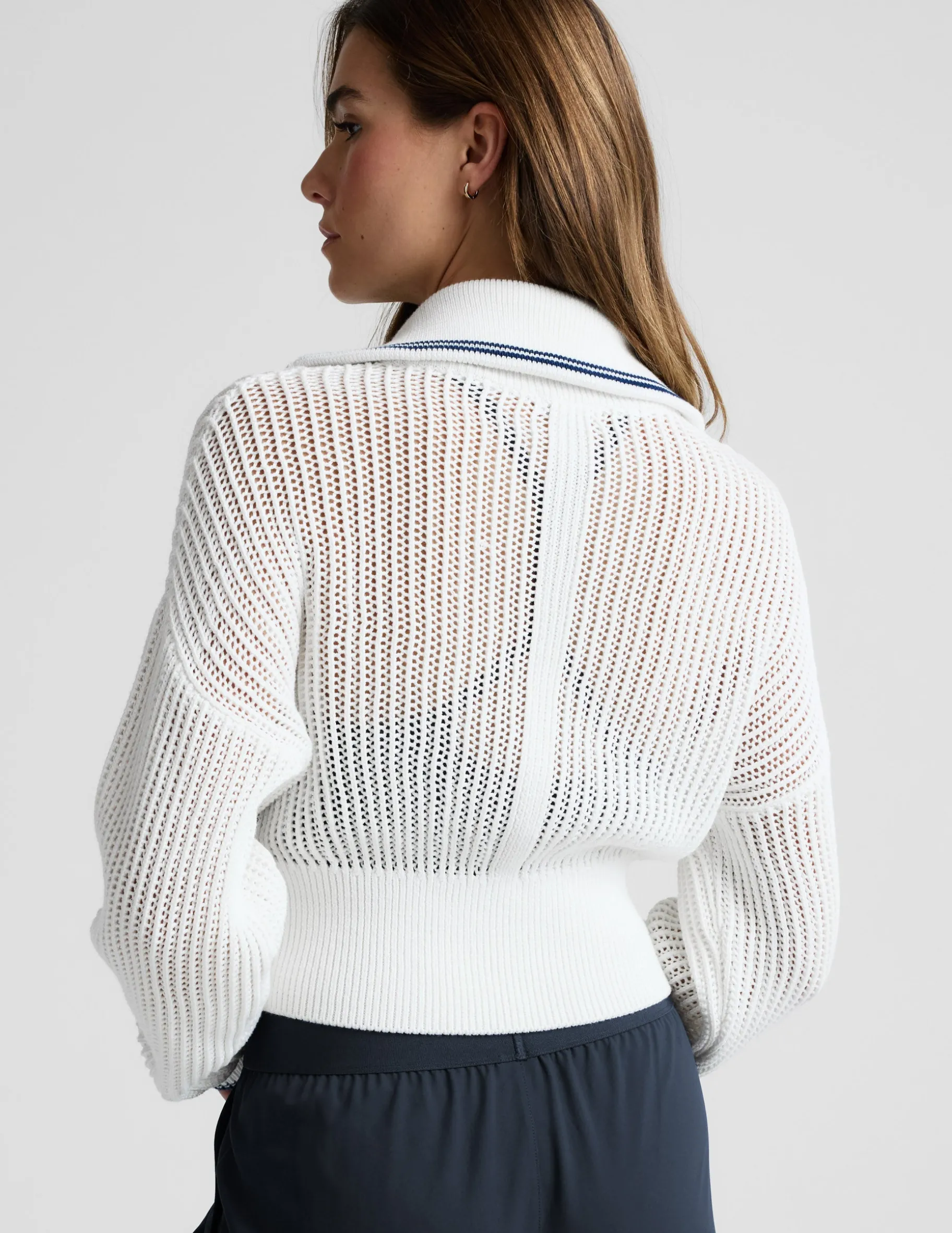 Here's The Stitch Zip Sweater