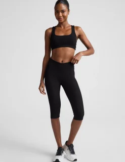 Impulse Ribbed V-Waist Pedal Pusher Legging