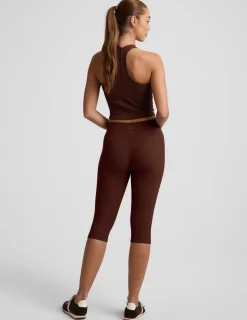Impulse Ribbed V-Waist Pedal Pusher Legging