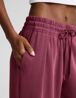 Luxe Sandwash Double Knit Wide Leg Pant