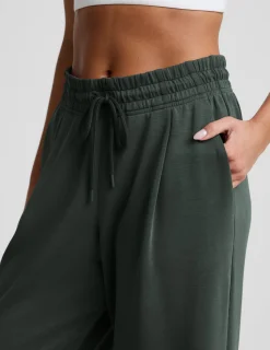Luxe Sandwash Double Knit Wide Leg Pant