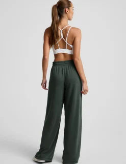 Luxe Sandwash Double Knit Wide Leg Pant