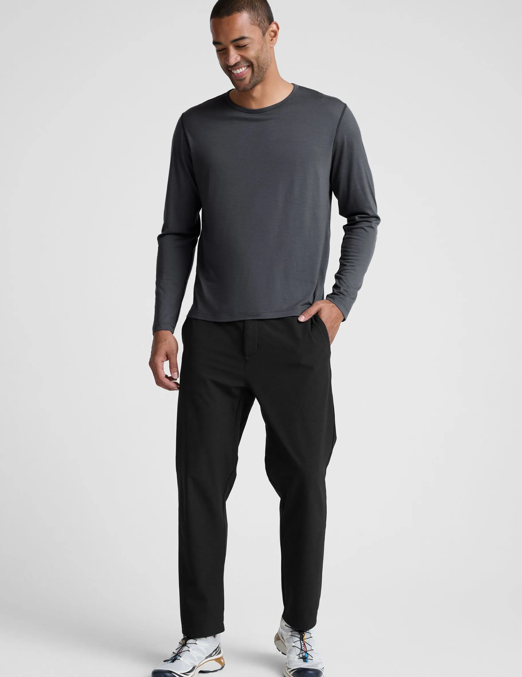 Merino Wool Men's Long Sleeve Crew