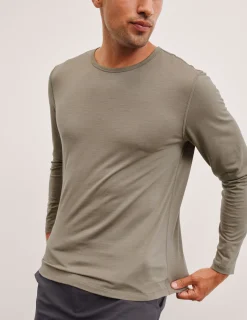 Merino Wool Men's Long Sleeve Crew