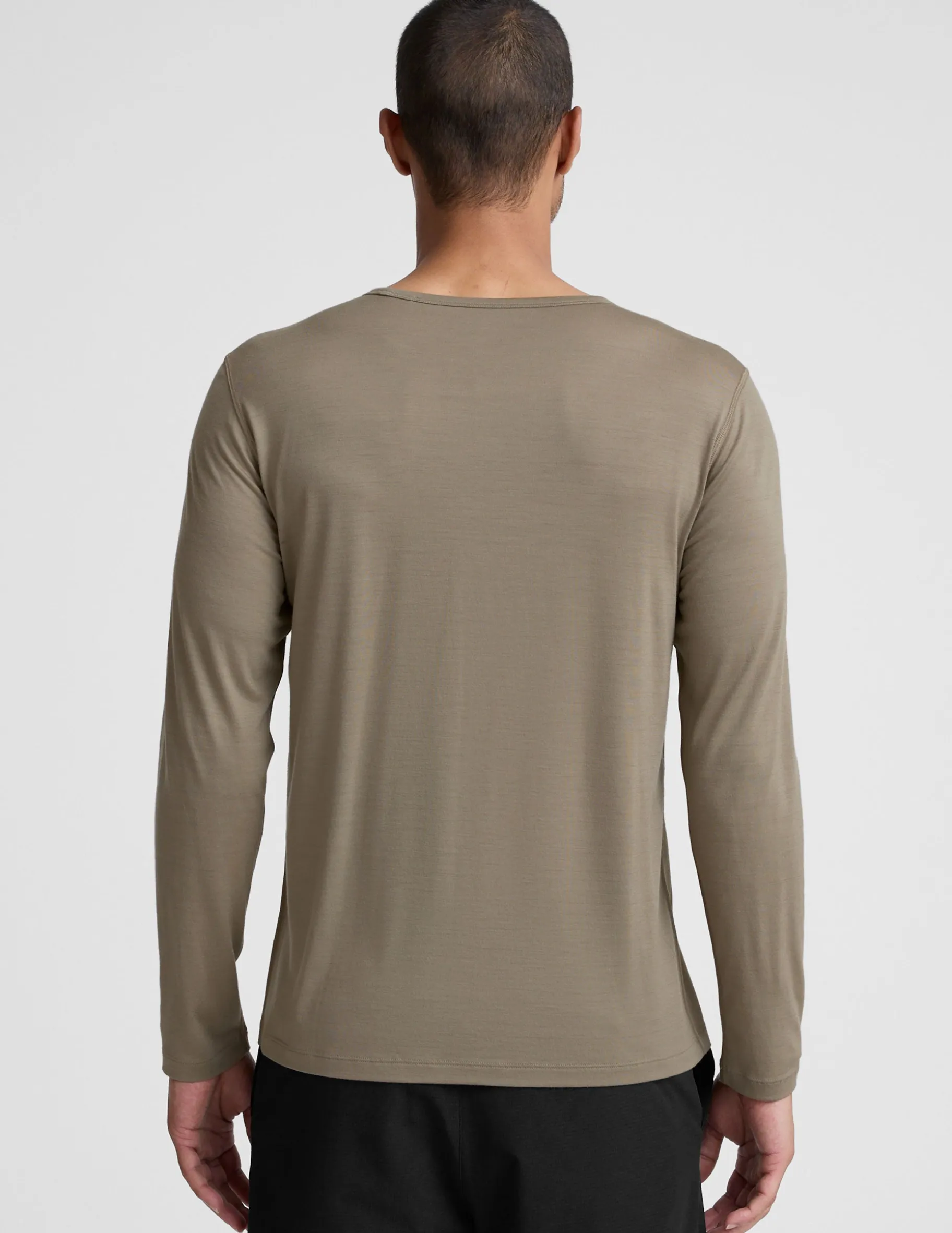 Merino Wool Men's Long Sleeve Crew