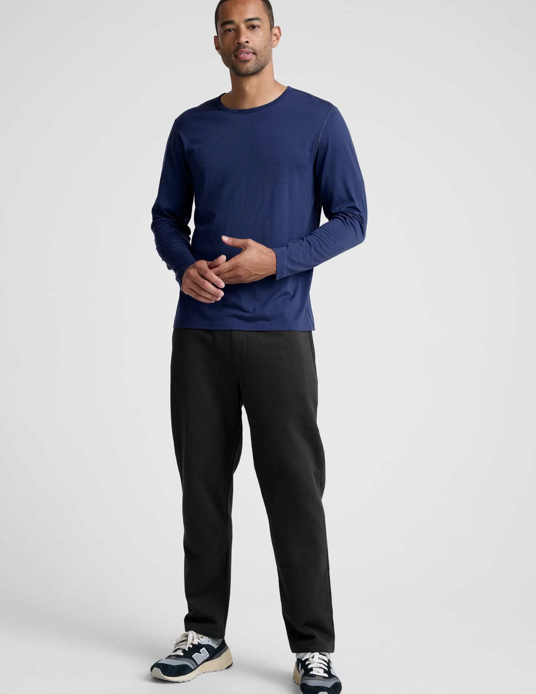 Merino Wool Men's Long Sleeve Crew