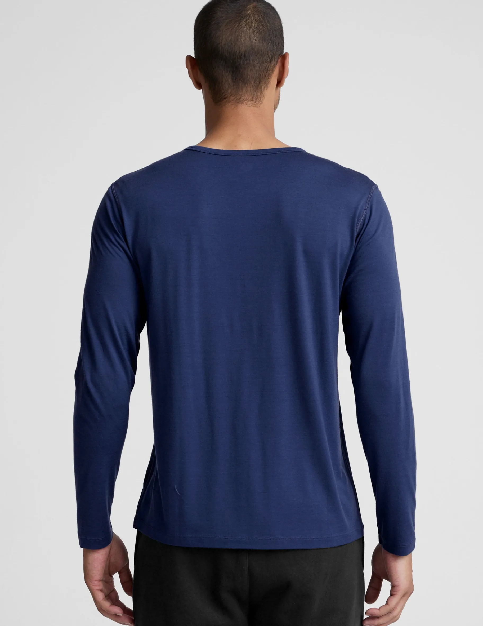 Merino Wool Men's Long Sleeve Crew