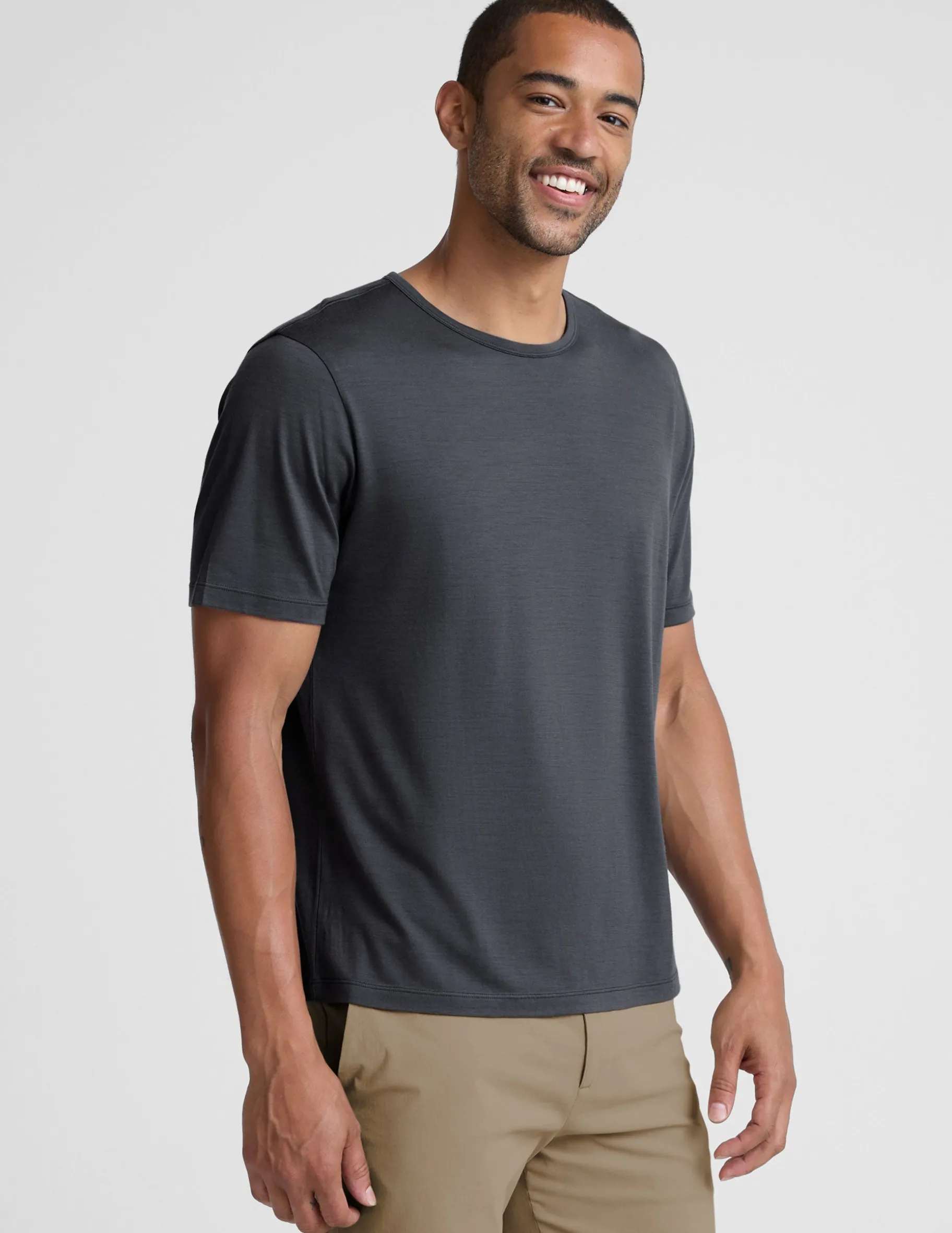 Merino Wool Men's Short Sleeve Crew
