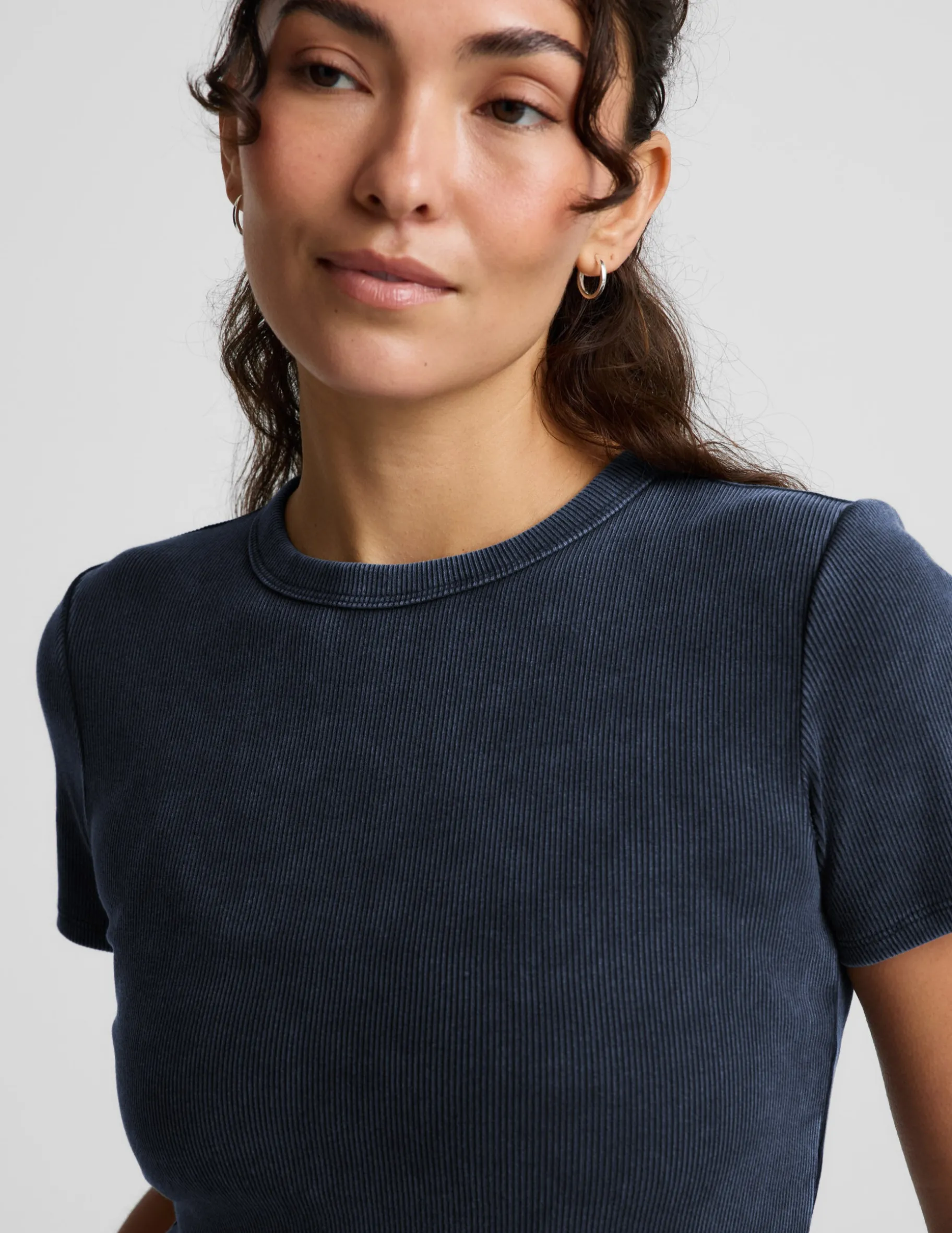 On Repeat Rib Baby Tee