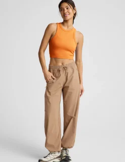 On Repeat Rib High Neck Cropped Tank