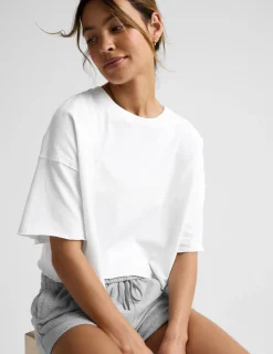SoftKnit Better Than Ever Cropped Cotton Tee