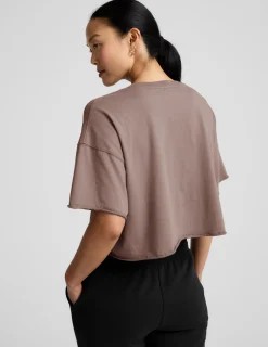 SoftKnit Better Than Ever Cropped Cotton Tee