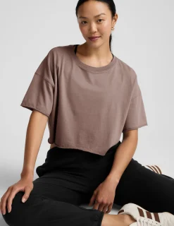 SoftKnit Better Than Ever Cropped Cotton Tee