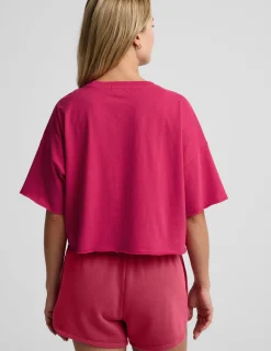 SoftKnit Better Than Ever Cropped Cotton Tee