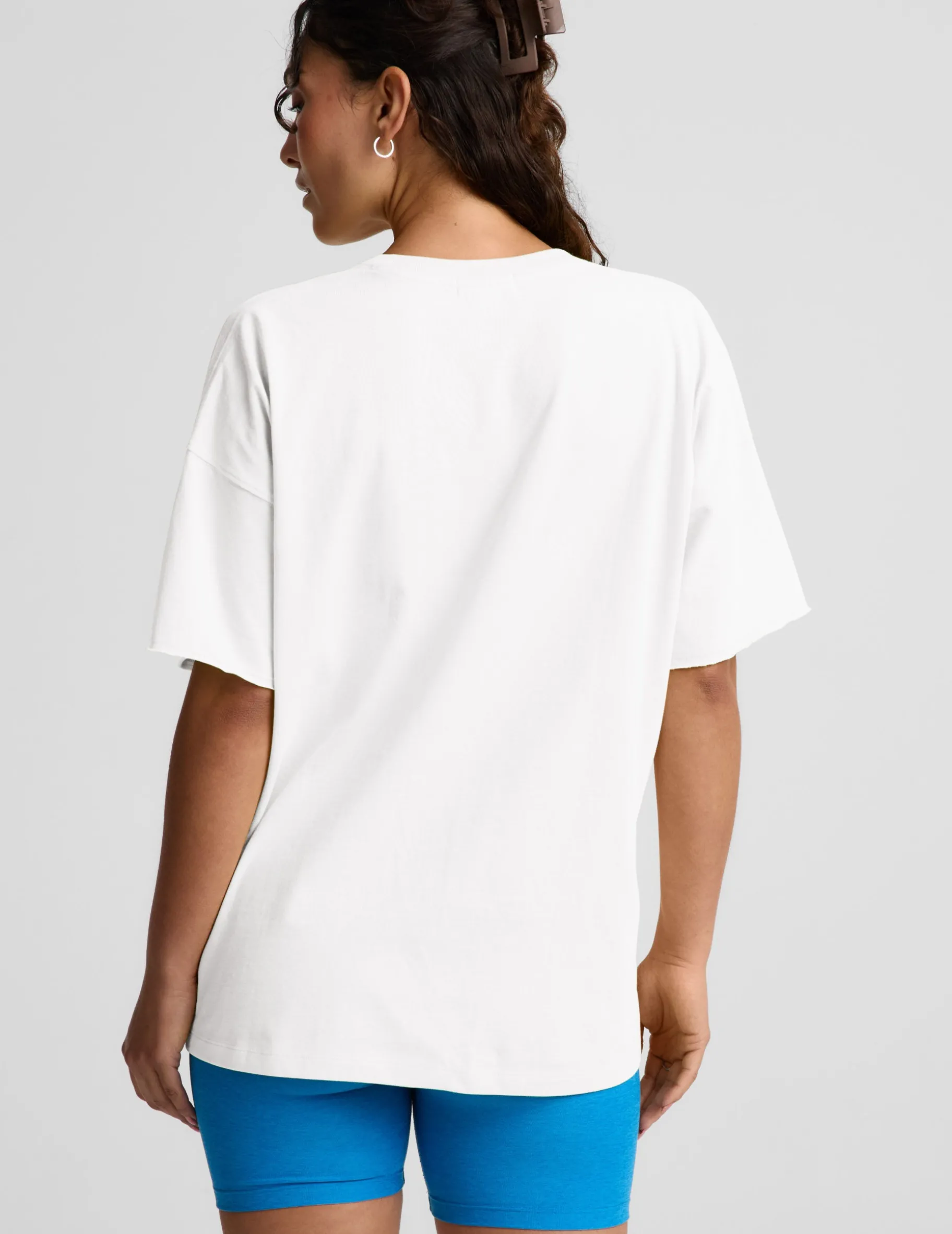 SoftKnit Better Than Ever Oversized V-Neck Cotton Tee