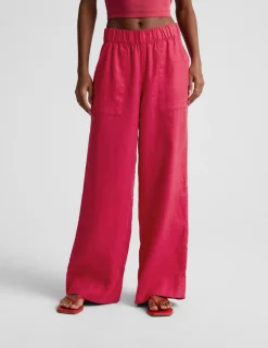 SoftWash Linen Easy Wide Leg Pant 29"
