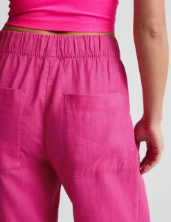 SoftWash Linen Easy Wide Leg Pant 31"