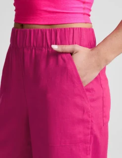 SoftWash Linen Easy Wide Leg Pant 31