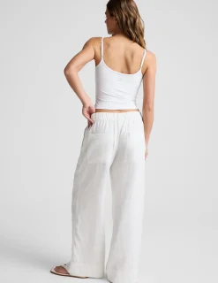SoftWash Linen Easy Wide Leg Pant 31"