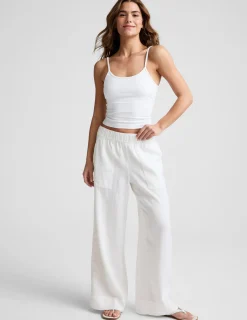 SoftWash Linen Easy Wide Leg Pant 31