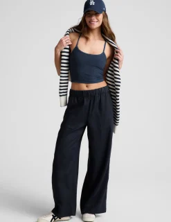 SoftWash Linen Easy Wide Leg Pant 31"