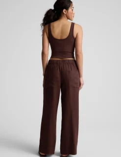 SoftWash Linen Easy Wide Leg Pant 31
