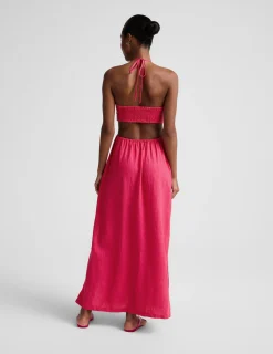 SoftWash Linen Halter Dress