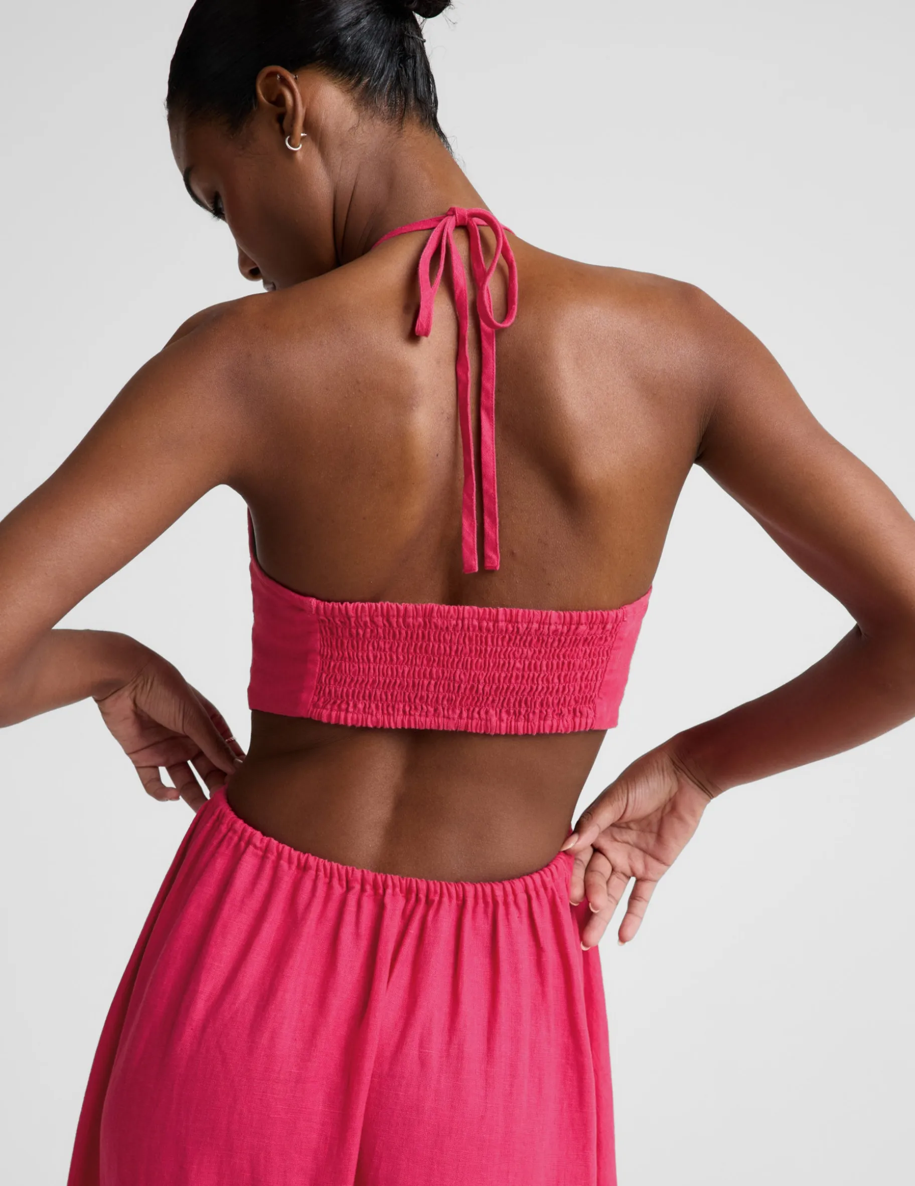 SoftWash Linen Halter Dress