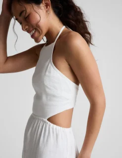 SoftWash Linen Halter Dress