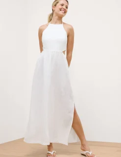 SoftWash Linen Halter Dress