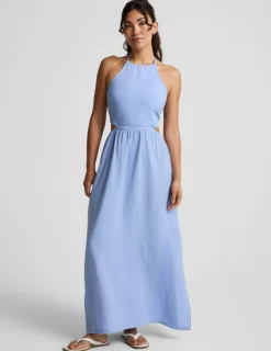 SoftWash Linen Halter Dress