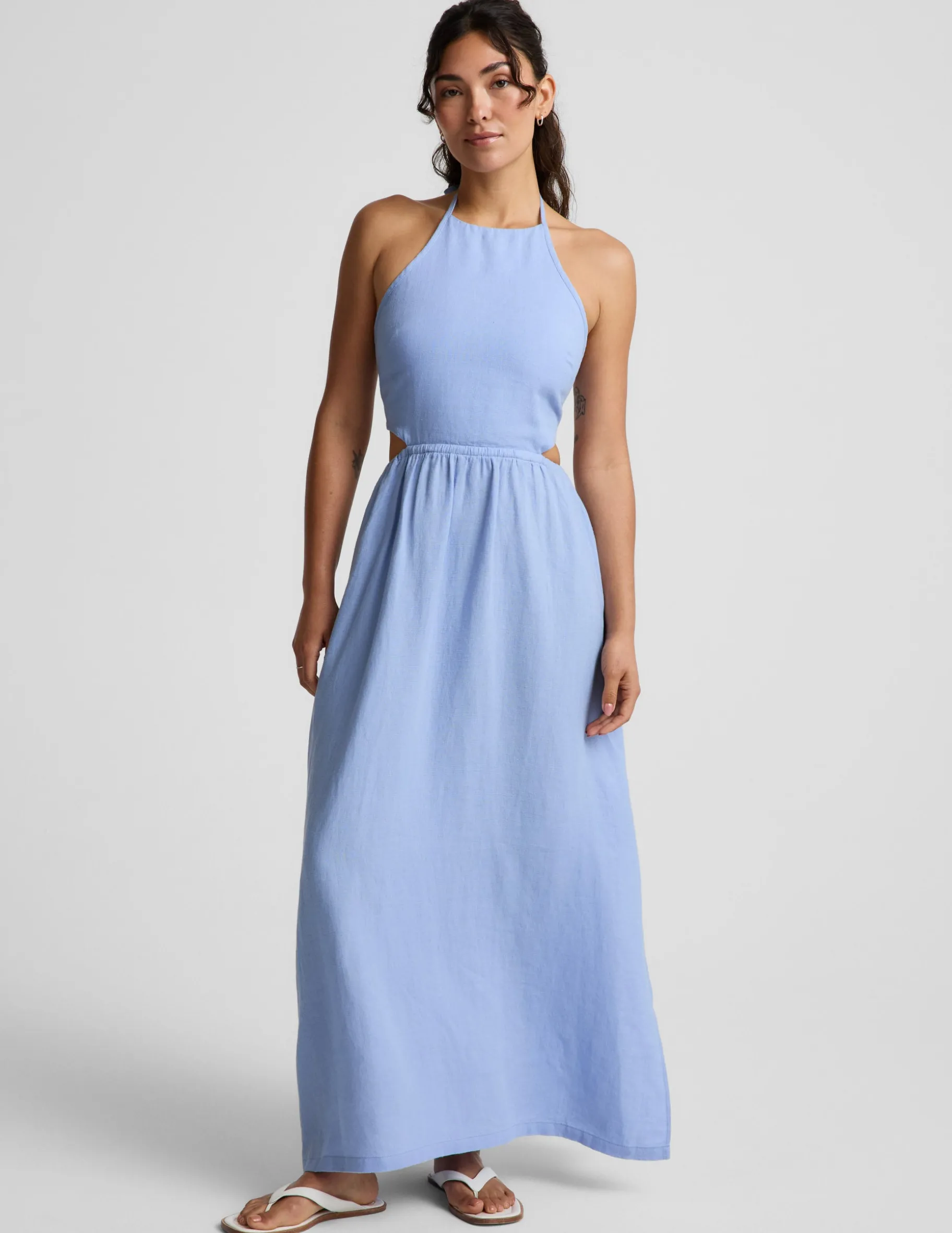 SoftWash Linen Halter Dress