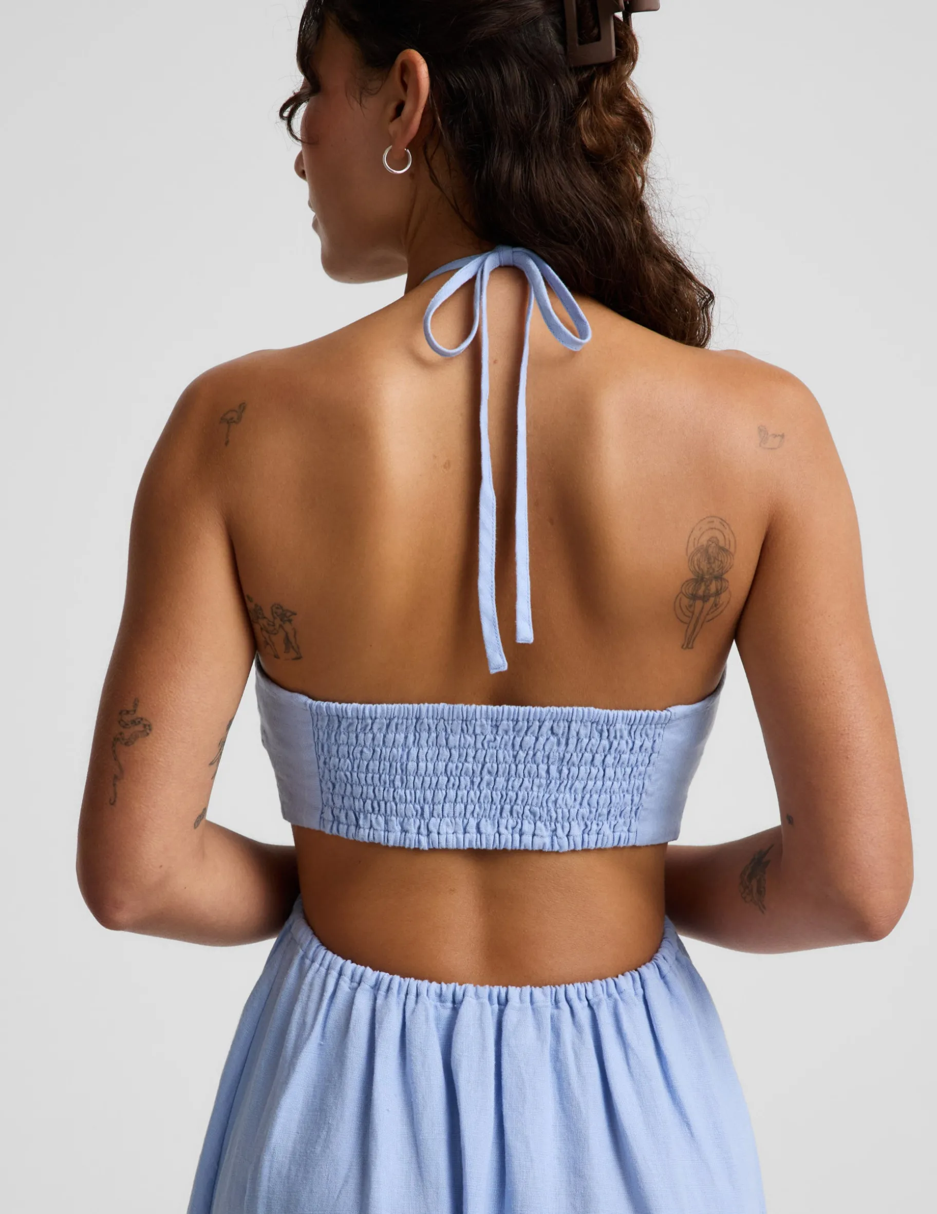 SoftWash Linen Halter Dress